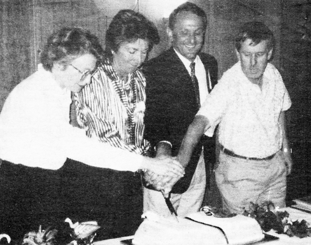 Cutting Celebration Cake